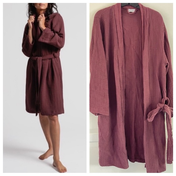 Parachute Other - Parachute cloud cotton pink raspberry robe with belt 26299